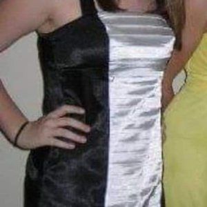 Black and White Semi dress